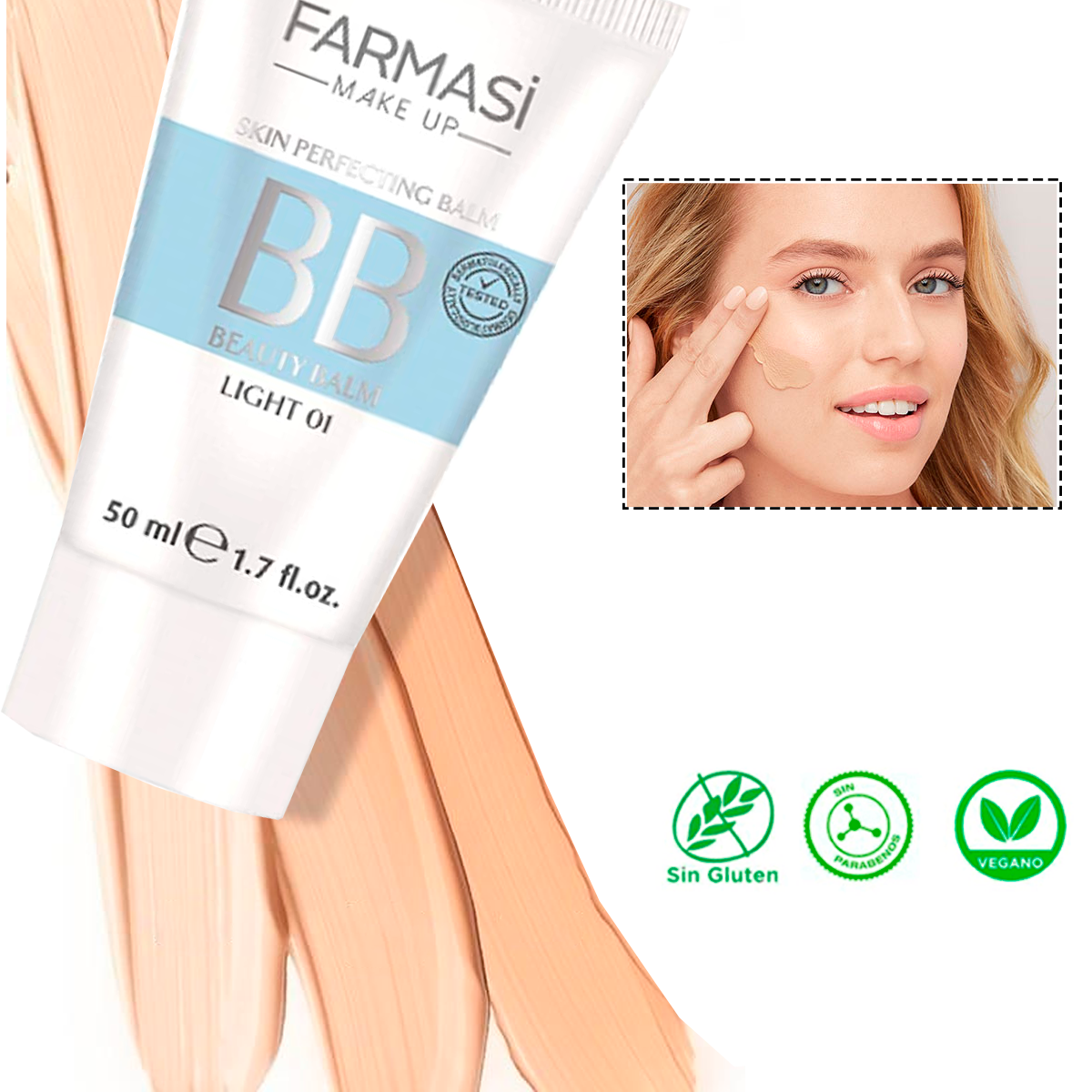 Farmasi Maquillaje Polvo Compacto Mas Bases De Maquillajes Maquillaje Para Rostro Set De Maquillaje 3 Piezas 