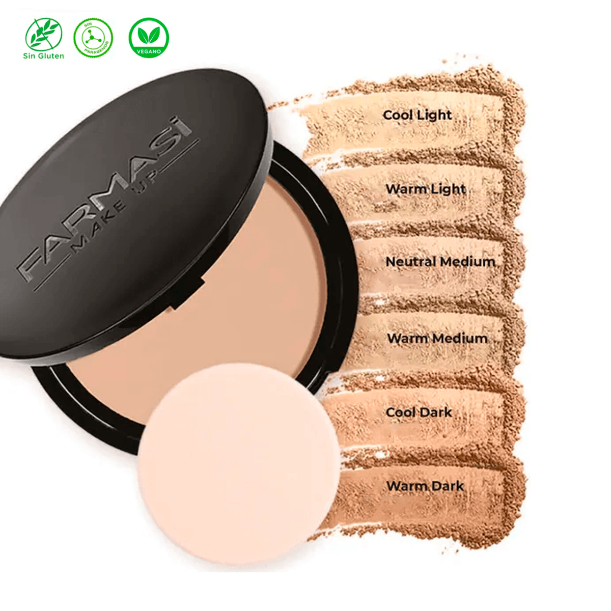 Farmasi Maquillaje Polvo Compacto Mas Bases De Maquillajes Maquillaje Para Rostro Set De Maquillaje 3 Piezas 