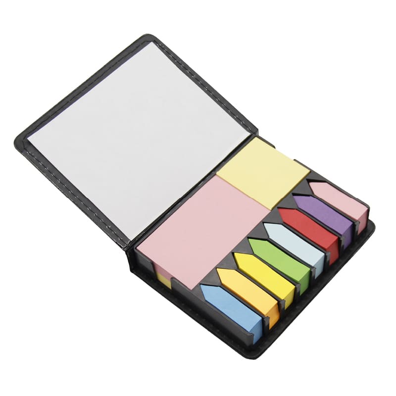 Estuche de Notas Adhesivas de Curpiel Modelo EcoPaper, Block de Notas Post It Papelería Marca Red Baboon