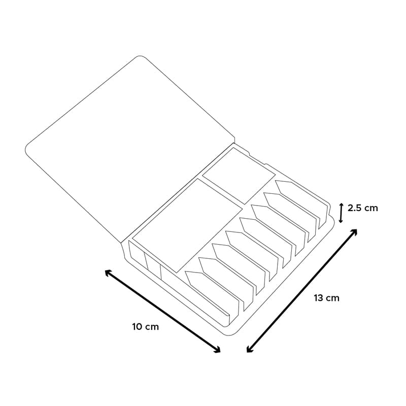 Estuche de Notas Adhesivas de Curpiel Modelo EcoPaper, Block de Notas Post It Papelería Marca Red Baboon