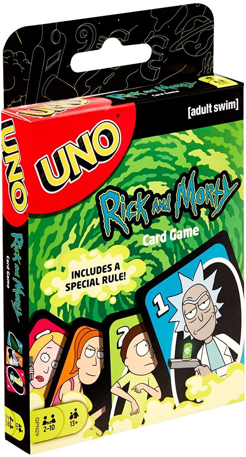 Uno Mattel Juego De Cartas Rick Y Morty