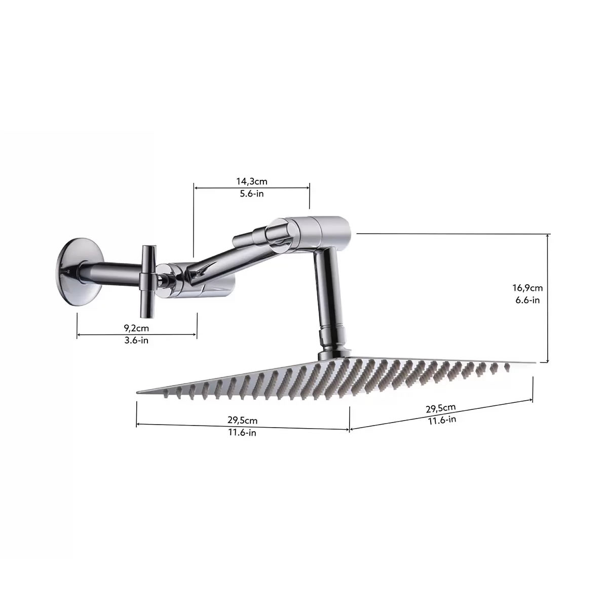 Regadera Moorefield SH2101M Acabado Cromo Pulido CST