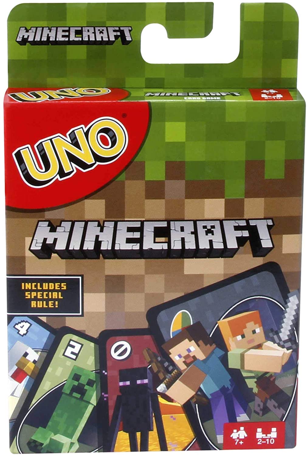 Uno Mattel Juego De Cartas Minecraft Original