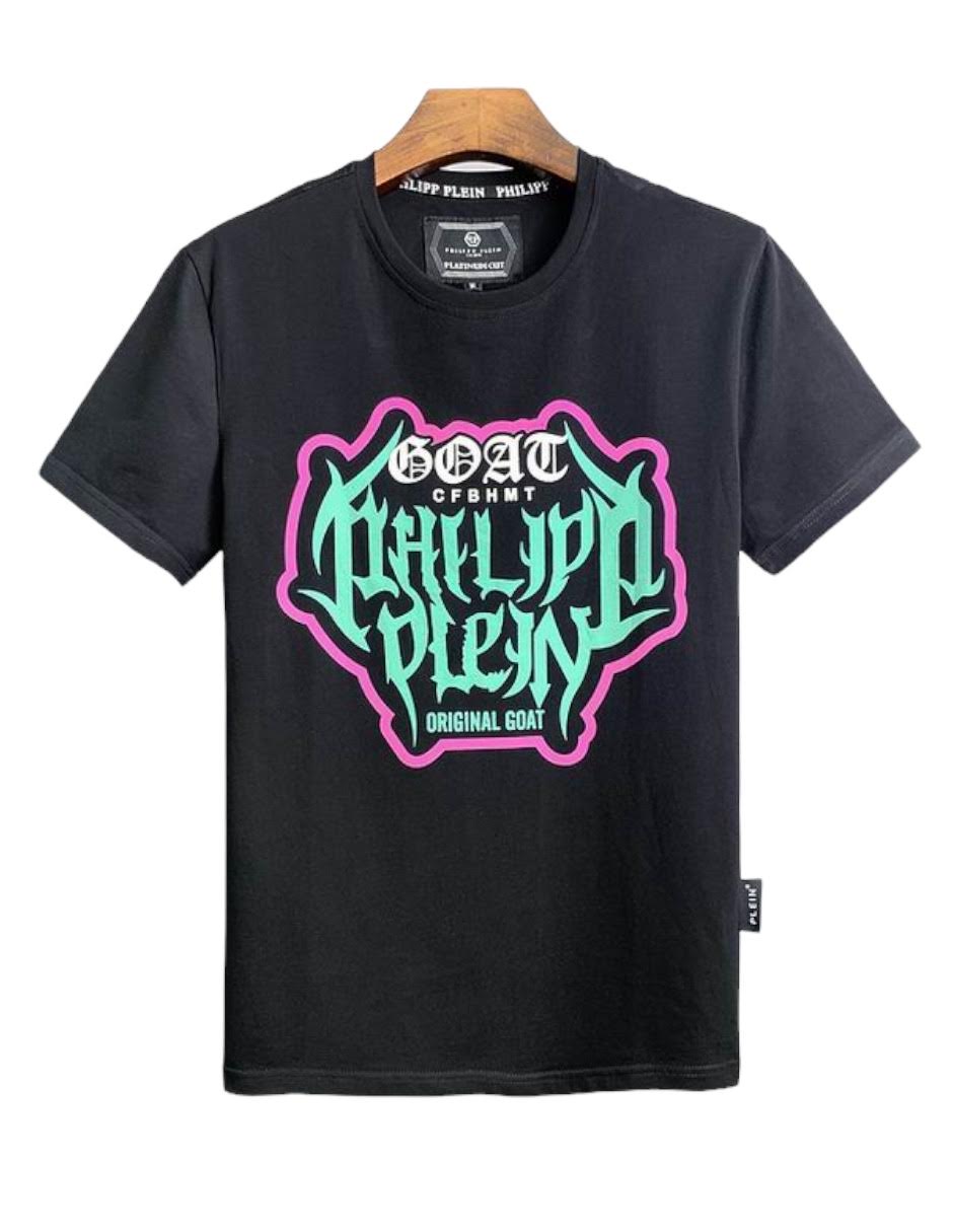 Playera T-shirt Philipp Plein Goal Black Talla XXL