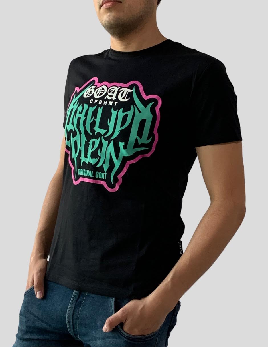 Playera T-shirt Philipp Plein Goal Black Talla XXL