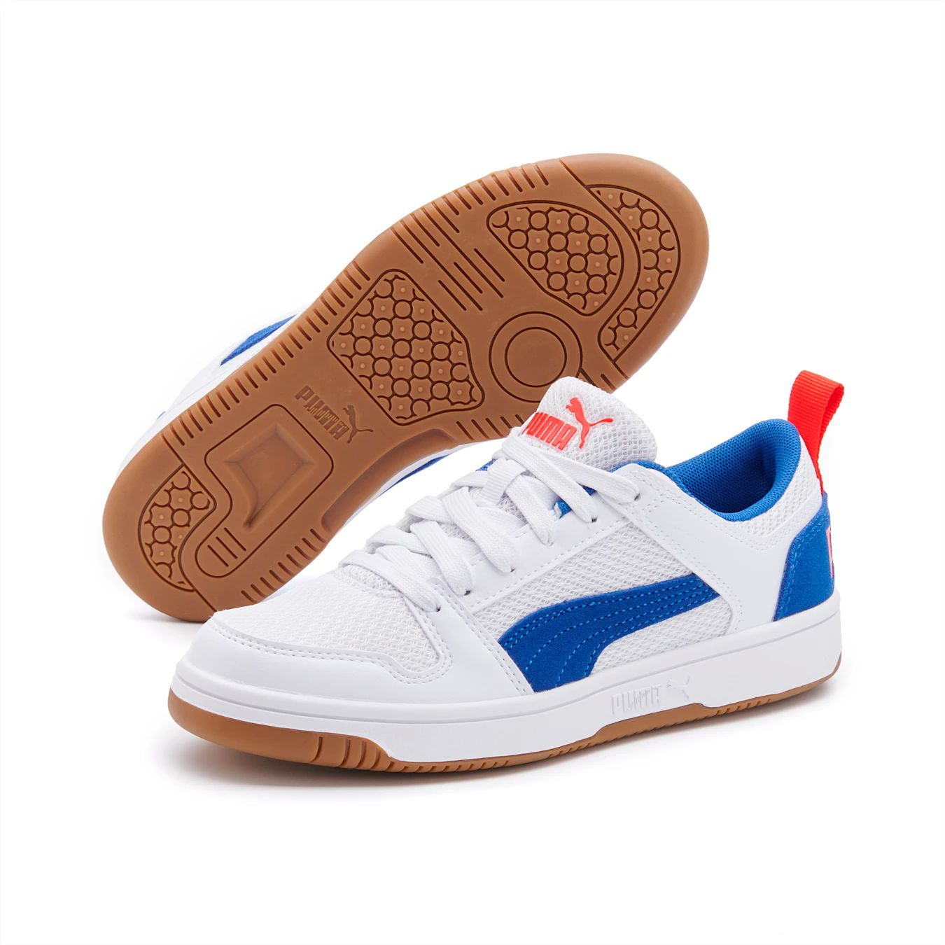 Tenis Puma Rebound LayUp Lo Mesh Blanco 37091401