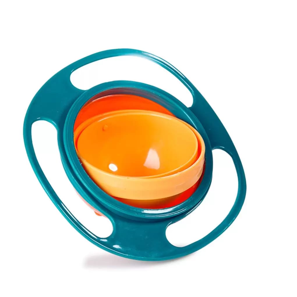 Gyro Bowl 360º Multicolor Plato Tazón Anti Caídas Derrames Para Niños