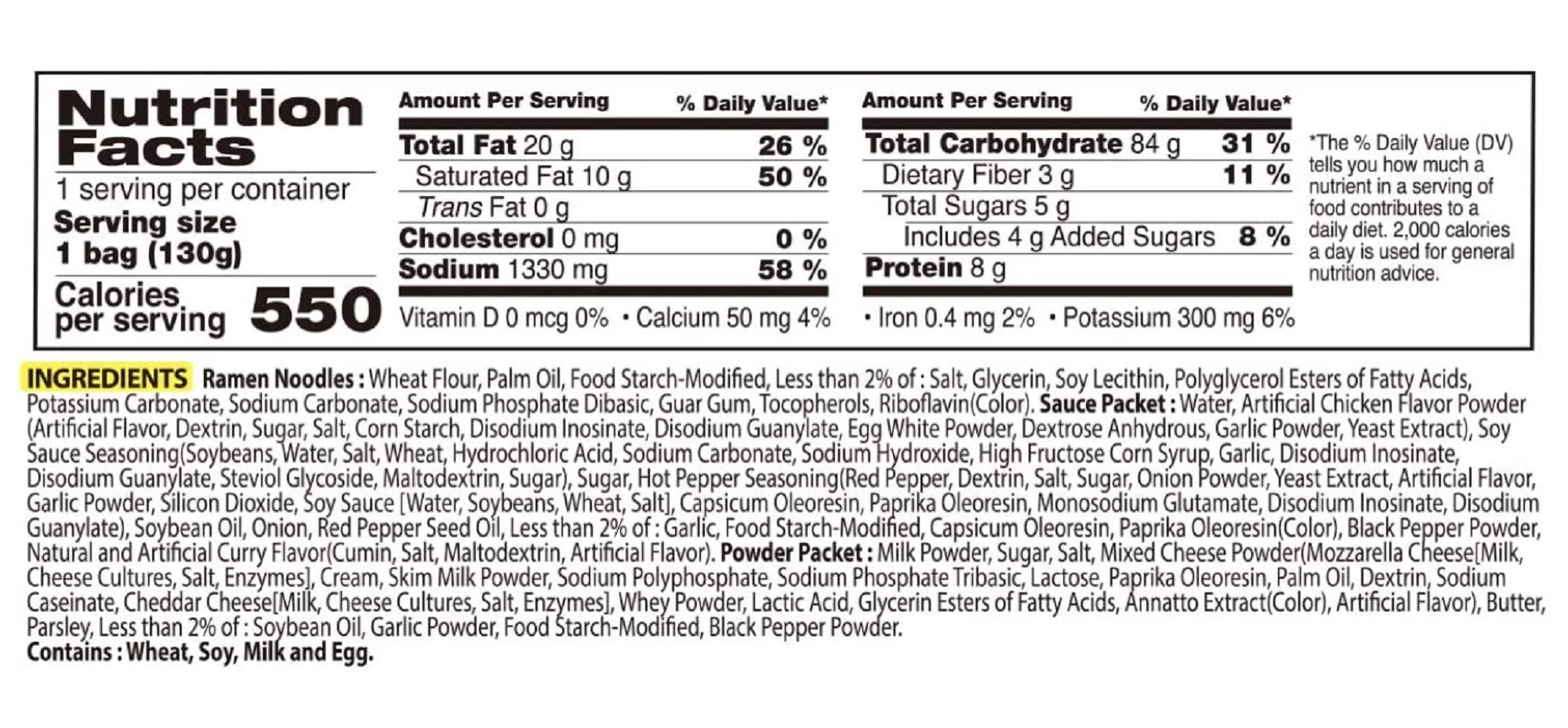 Sopa Instantáneo Ramen Coreana Carbonara Picante Buldak 5pzs