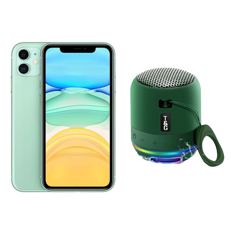 iPhone 11 Verde Reacondicionado 64gb Grado A + Mini Bocina