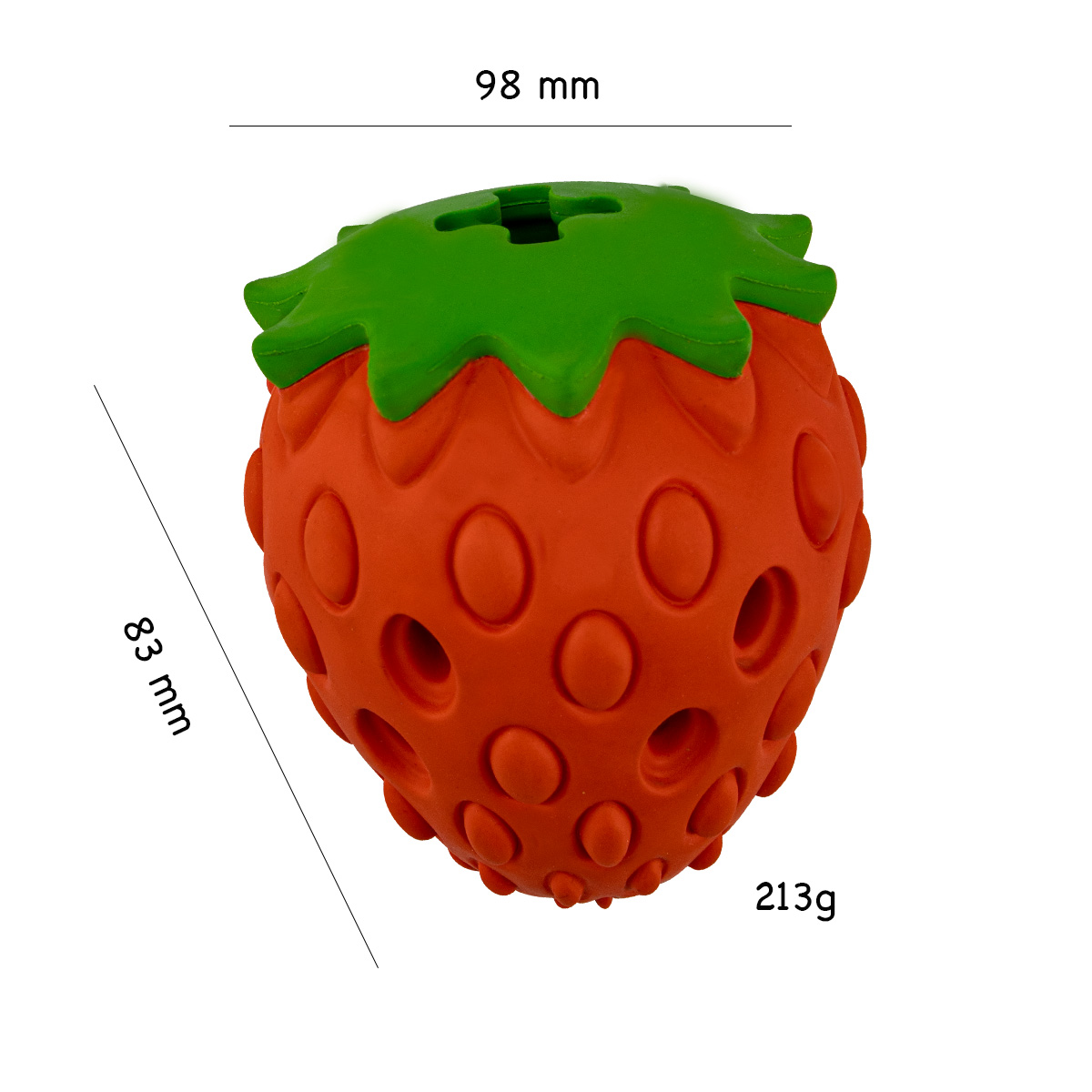 Juguete Dispensador Para Perro Con Olor y Sabor a Fresa Marca Mr Wuff