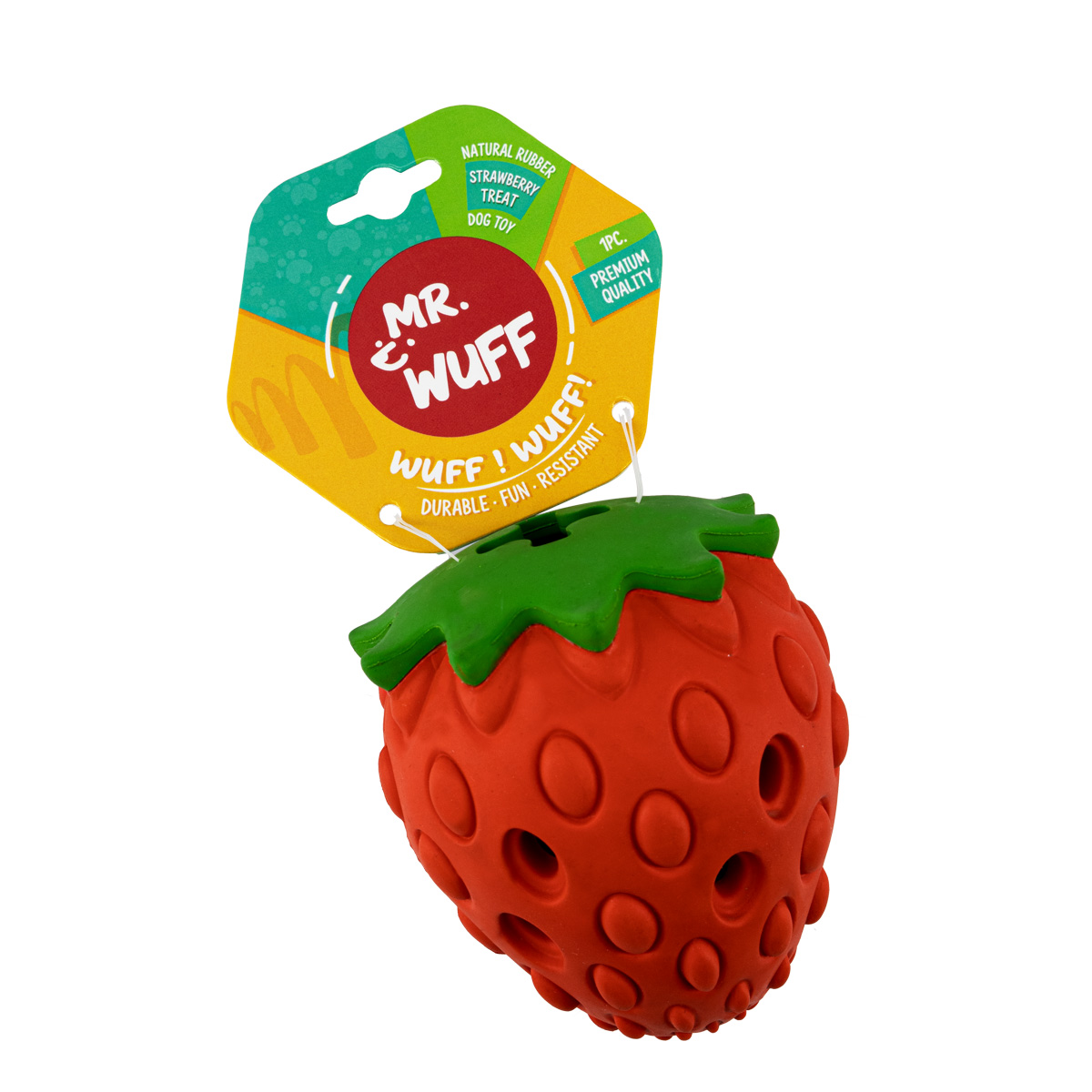 Juguete Dispensador Para Perro Con Olor y Sabor a Fresa Marca Mr Wuff