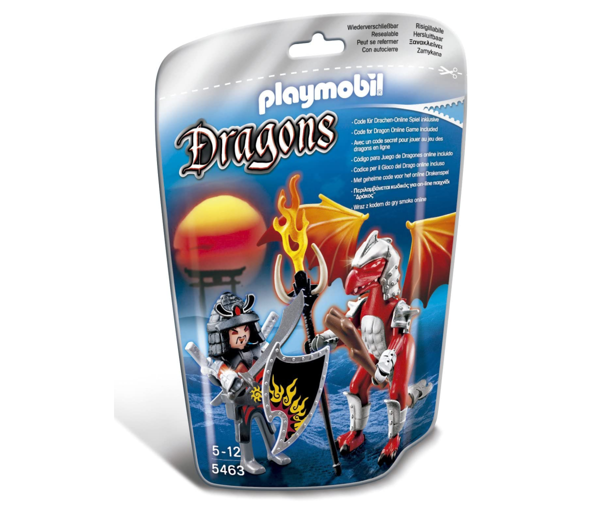 Playmobil 5363 Dragons Dragón de Fuego con Guerrero