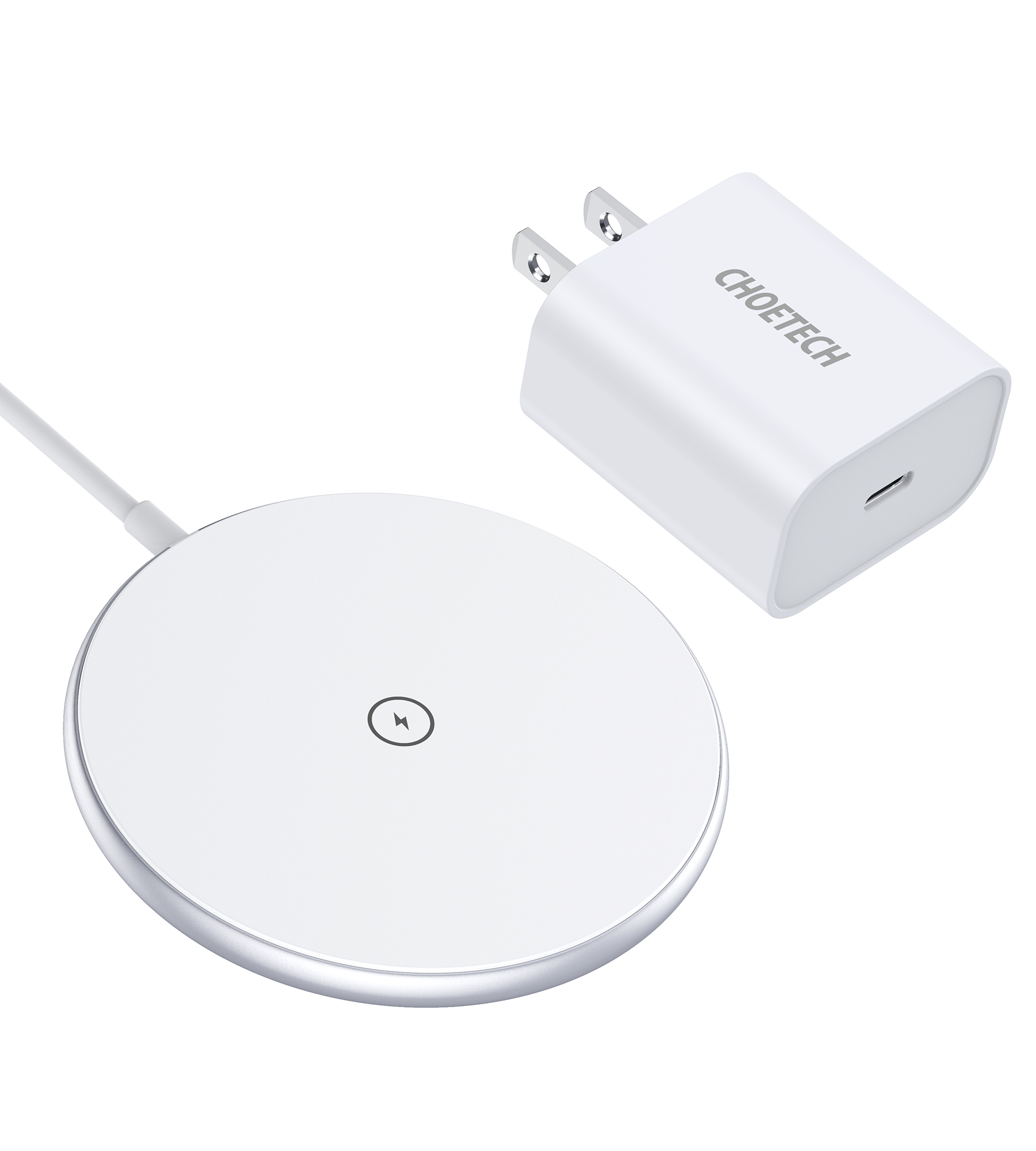 Cargador Inalambrico magnetico Blanco