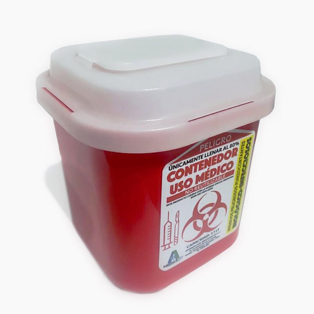 Contenedor Rpbi 1.1 Lt Para Residuos Punzo Cortantes