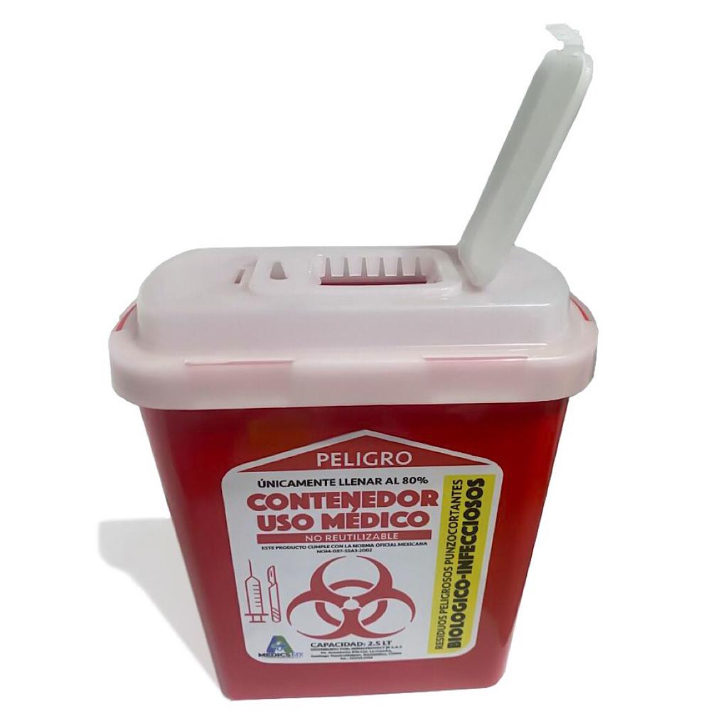 Contenedor Rpbi 2.5 Lt Para Residuos Punzo Cortanes