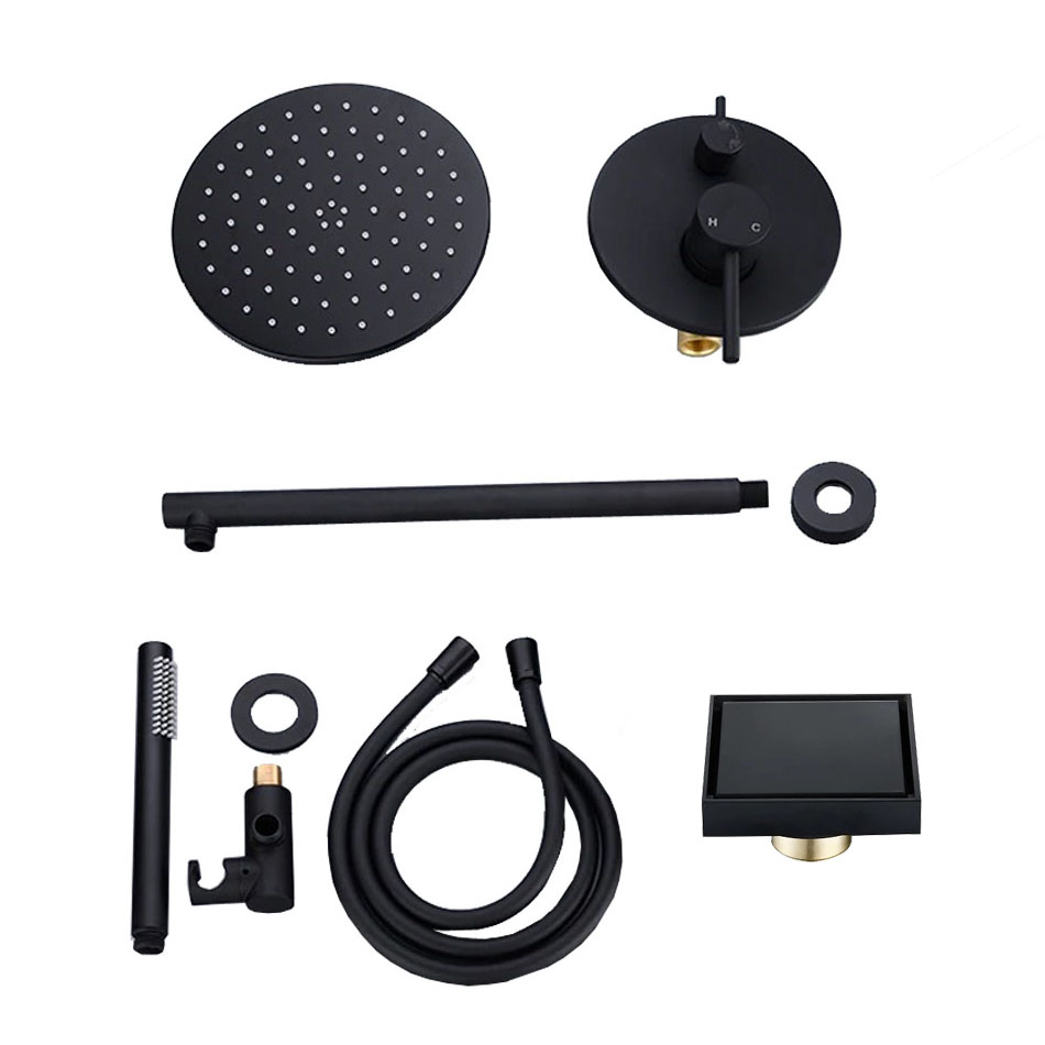 Set De Regadera De Lluvia Con Teléfono Llave Coladera