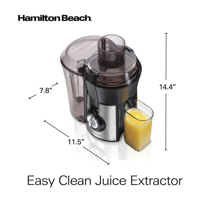 Extractor De Jugo Hamilton Beach Easy Clean 67735 - Negro