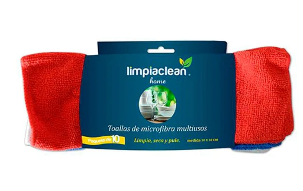 Paquete Toallas Microfibra 10 pzas