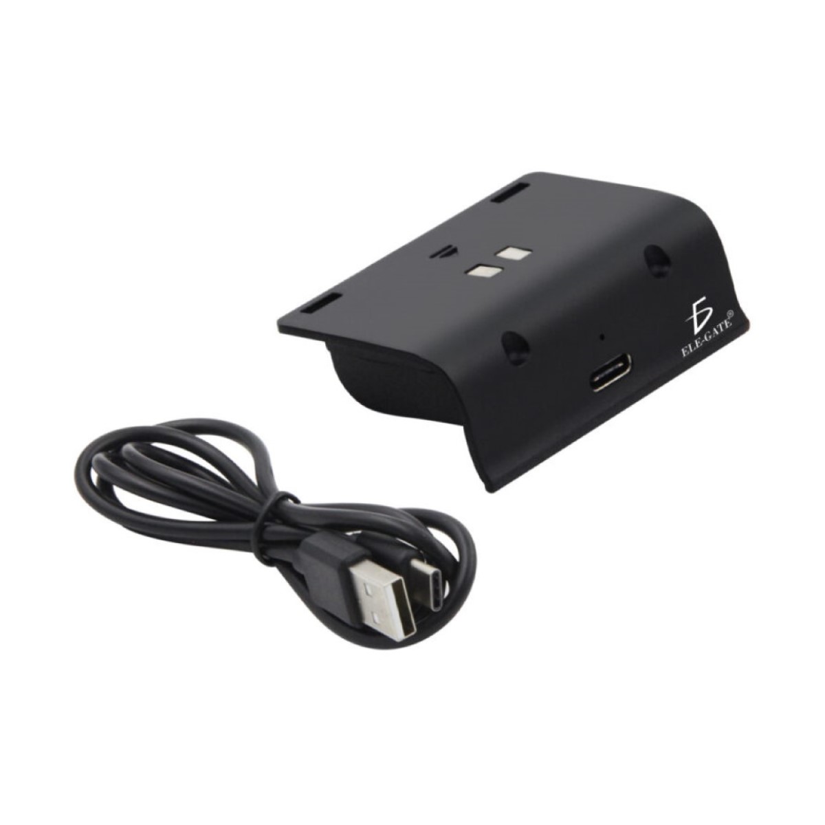 Kit Carga Y Juega Para Control Xbox One Entrada Tipo C Ele-Gate CHGM06P Color Negro