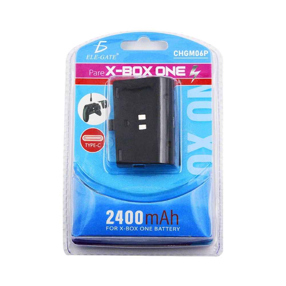 Kit Carga Y Juega Para Control Xbox One Entrada Tipo C Ele-Gate CHGM06P Color Negro