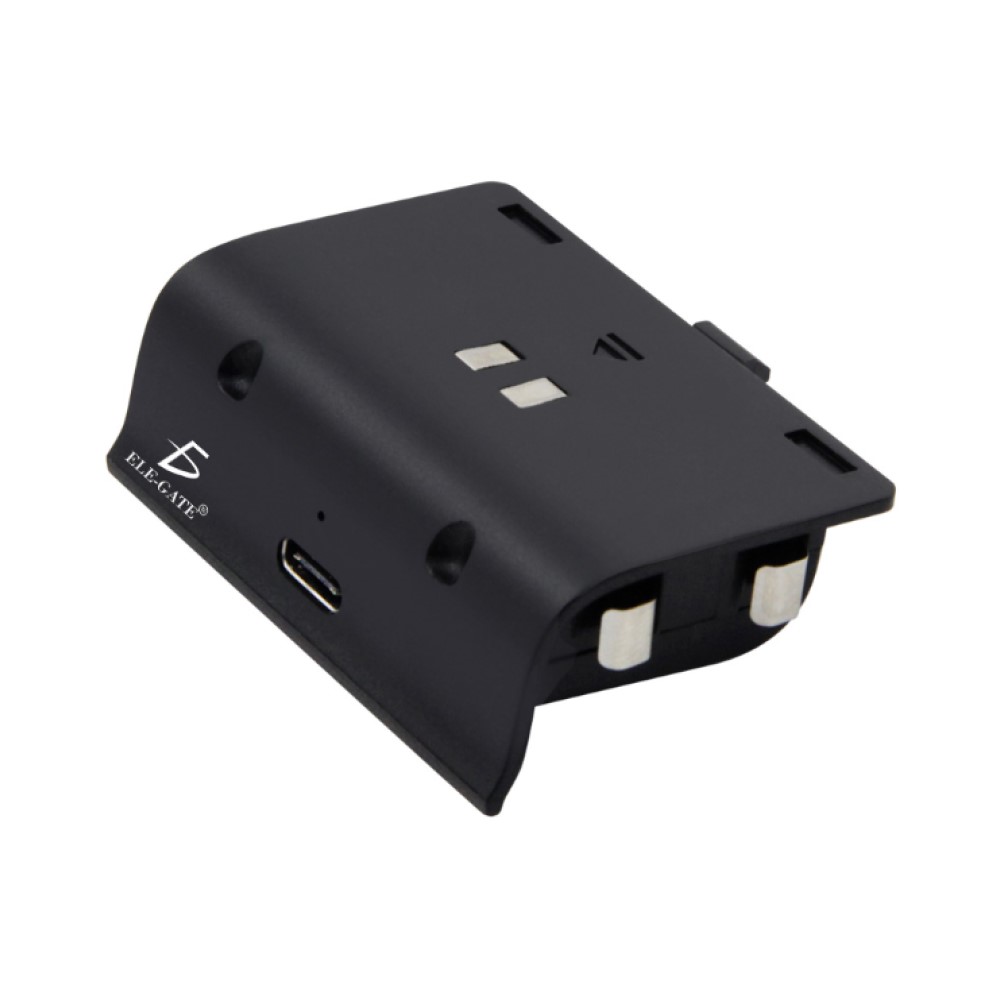 Kit Carga Y Juega Para Control Xbox One Entrada Tipo C Ele-Gate CHGM06P Color Negro