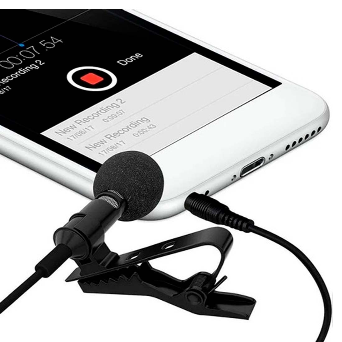 Micrófono de Solapa Lavalier 3.5 profesional para Smartphone y Tablet