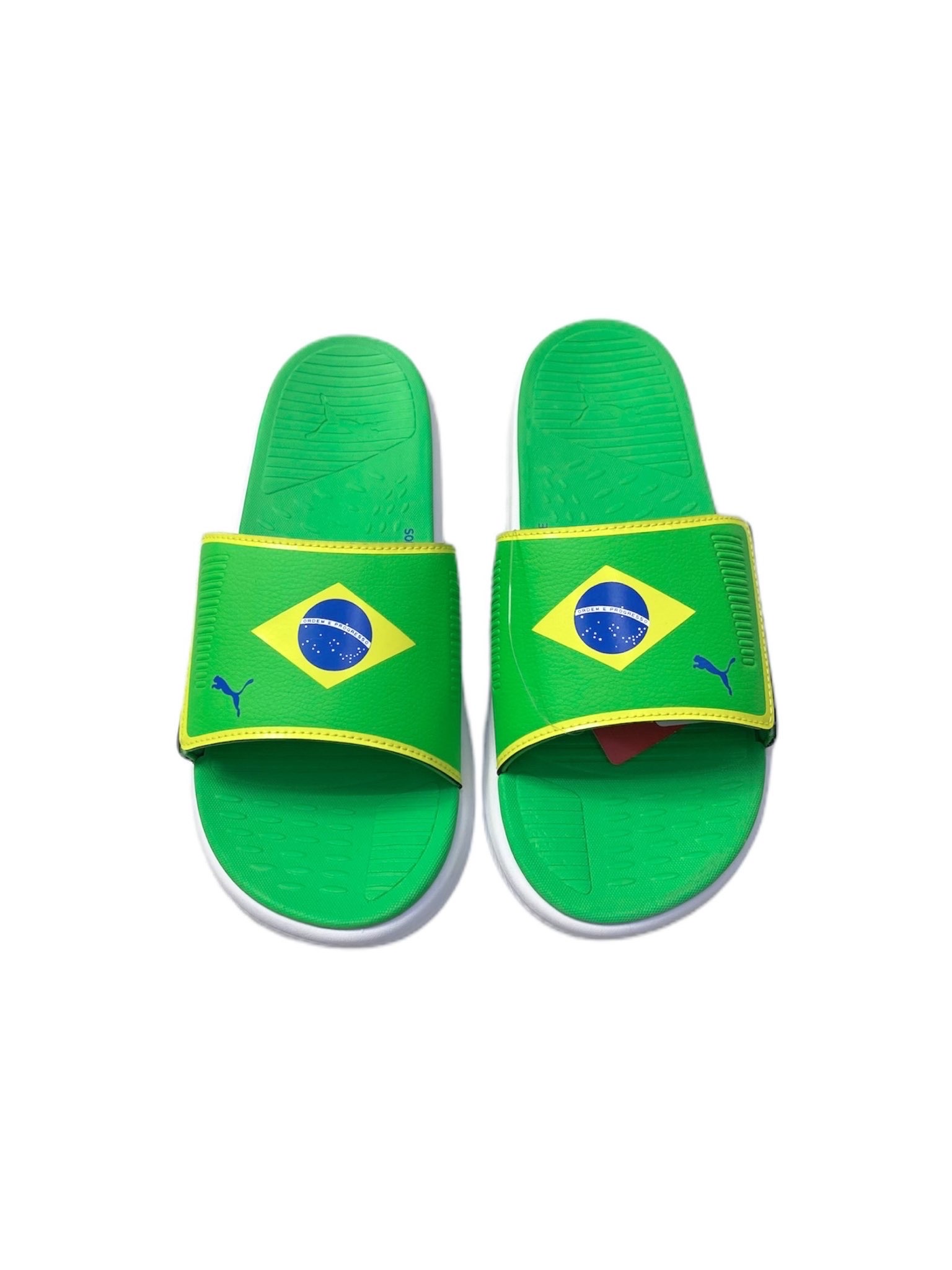 Sandalia Puma Softride Brasil Verde/Blanco