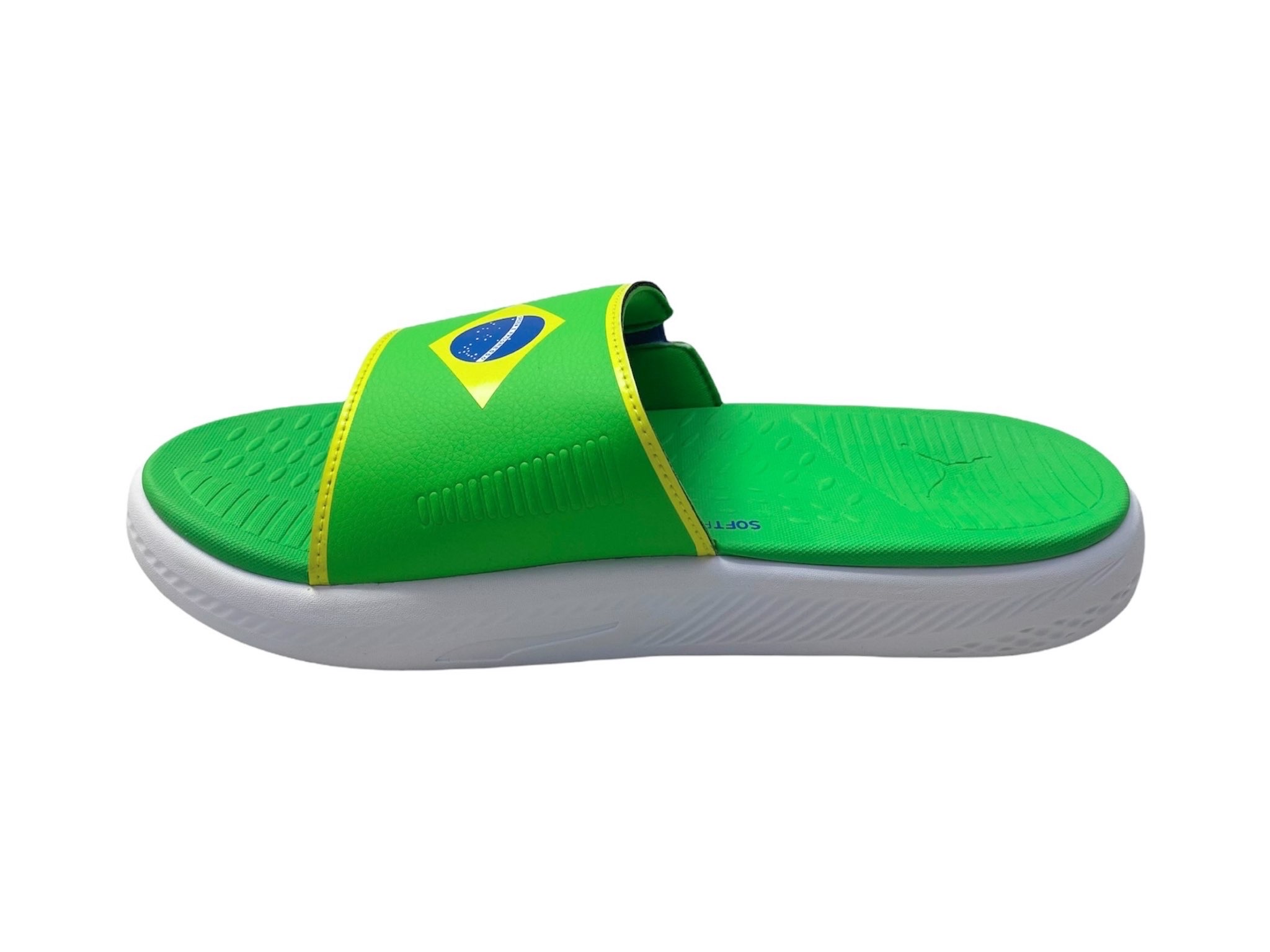 Sandalia Puma Softride Brasil Verde/Blanco