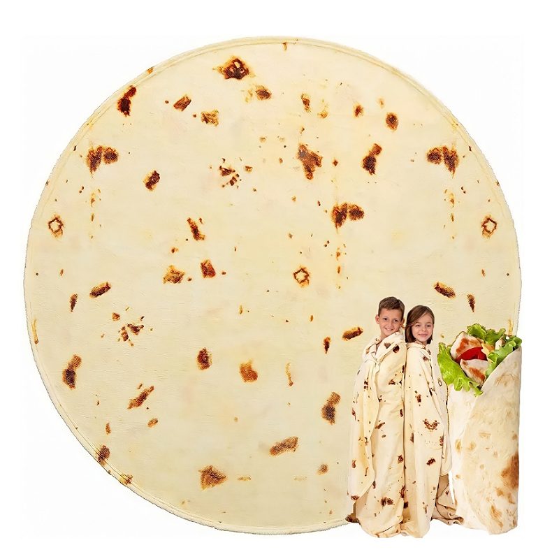 Ultra Suave Frazada Doble Cara,cobija Tortilla 1.5m Manta