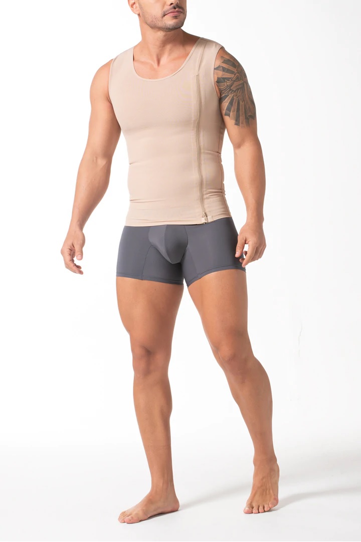 Fajas Colombianas Para Hombres Abdomen Control Body Shaper Camiseta Chaleco  Tops