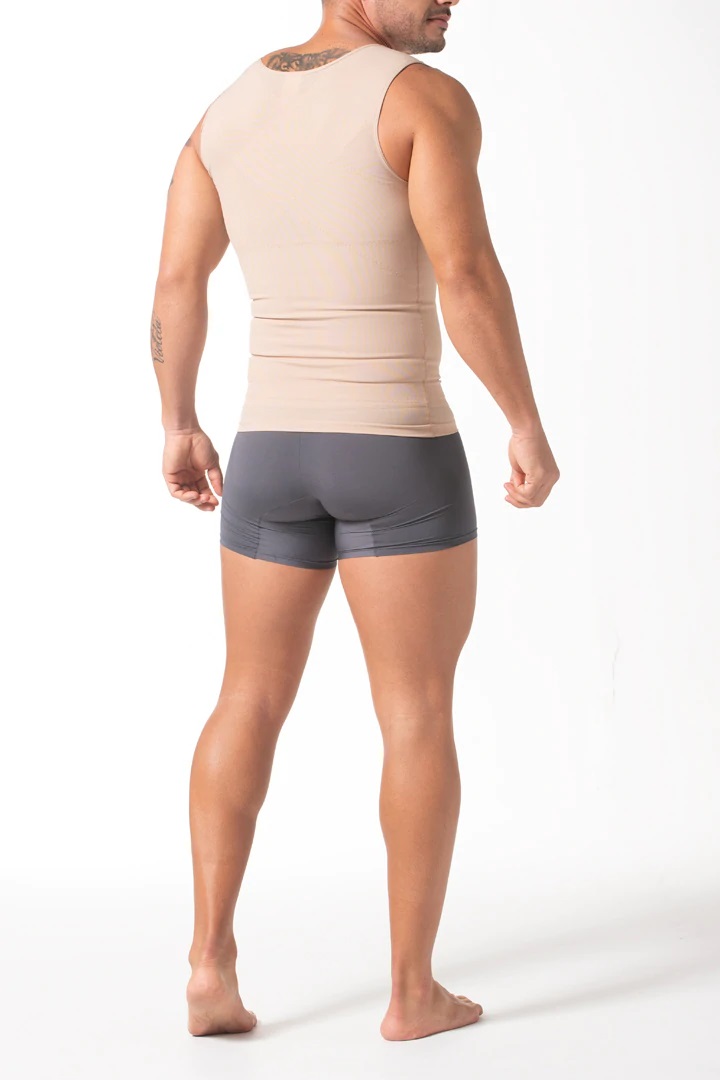 Fajas Colombianas Reductoras Para Hombres, Faja Colombiana Tipo Chaleco Con Powernet Aplana Abdomen 