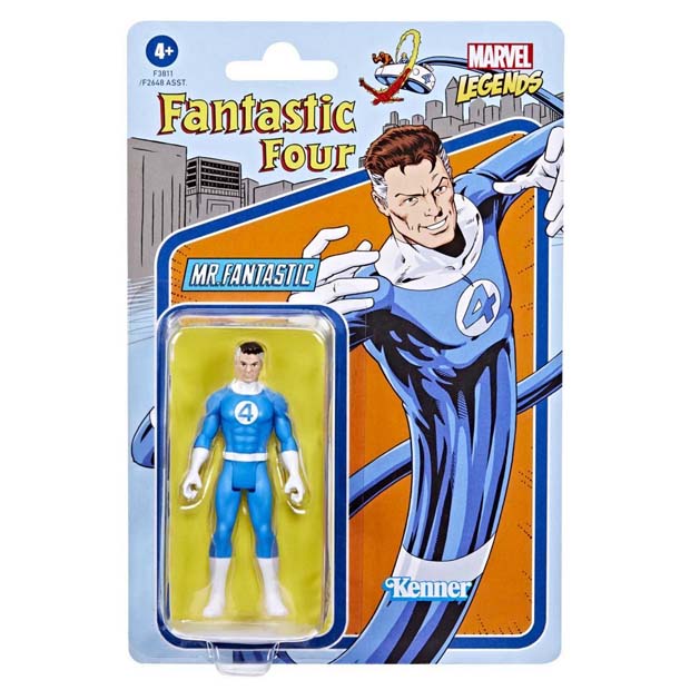 Marvel Legends Retro: 4 Fantásticos - Mr Fantástico 3.75 pulgadas