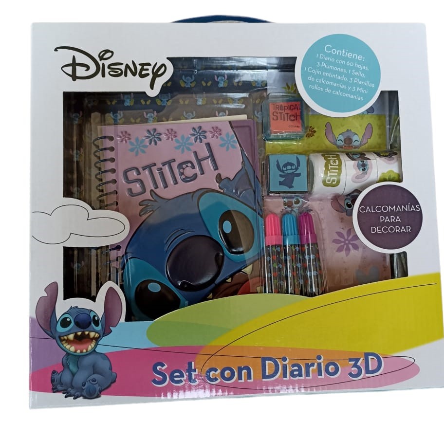 Set Diario 3D Stich