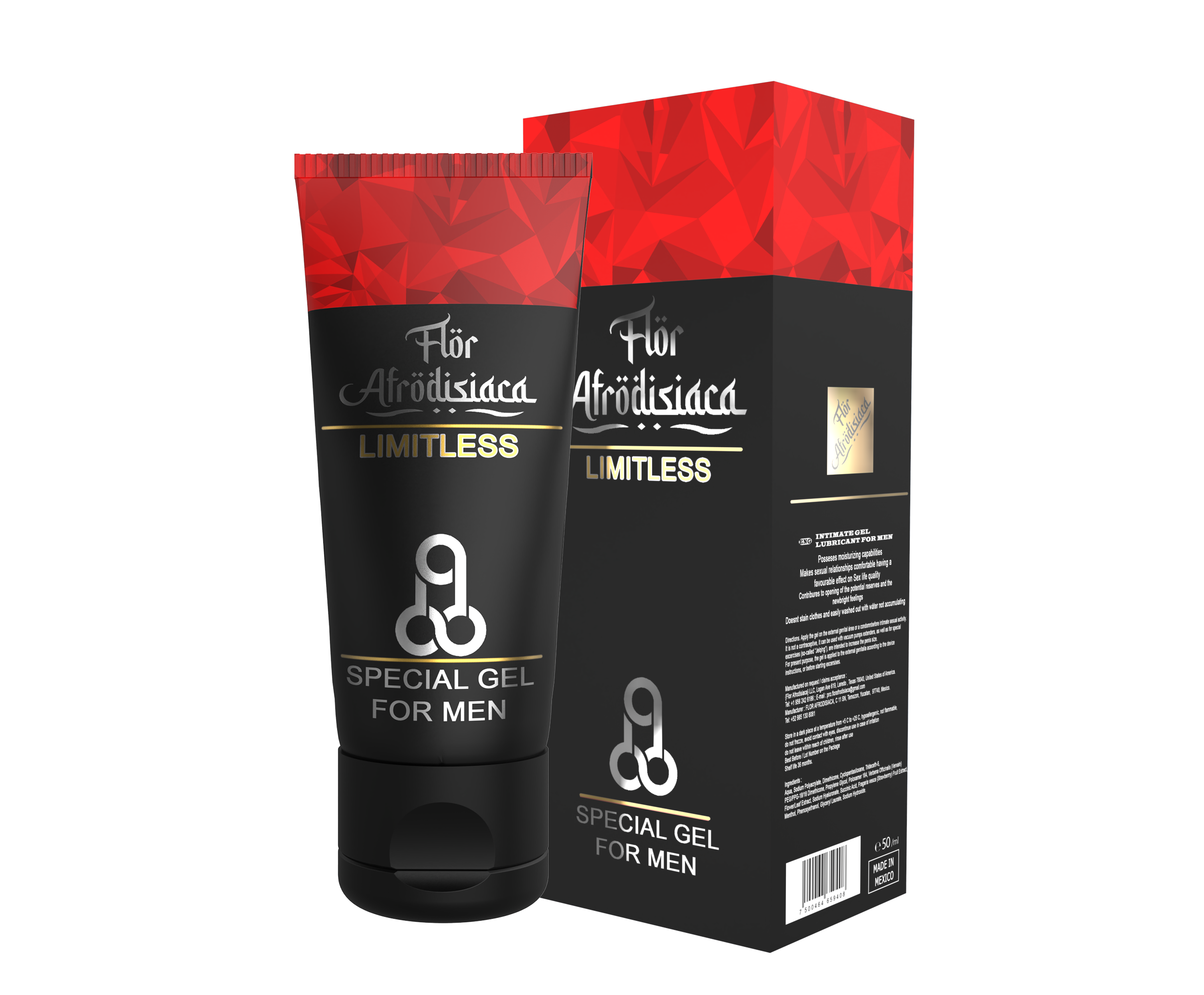 Limitless Gel Black Original Flor Afrodisiaca X1 No Titan