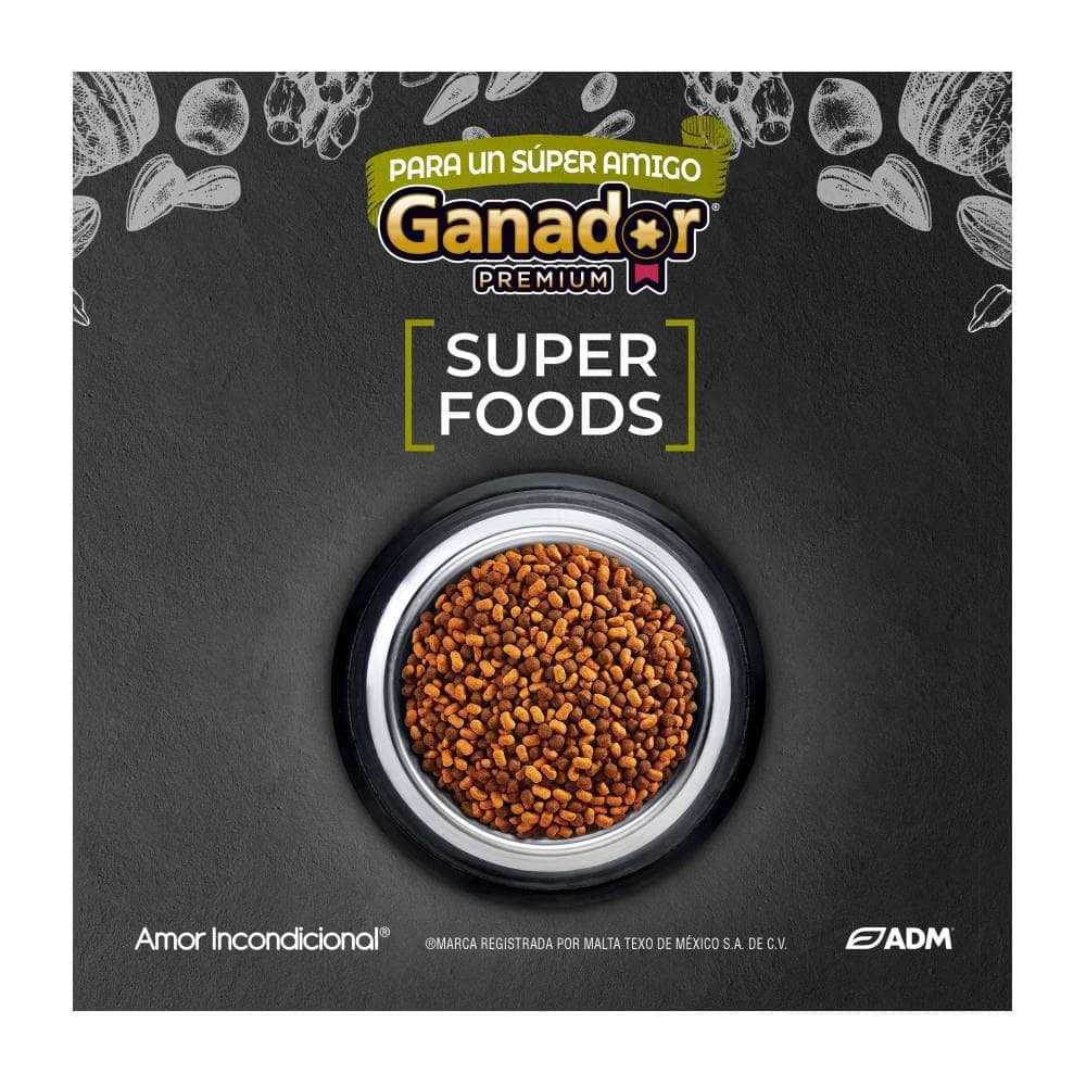 Alimento para Perro Ganador Premium Super Foods 20 kg