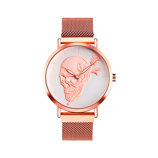 Reloj Calavera Dama Skull Cráneo Moderno Elegante Casual