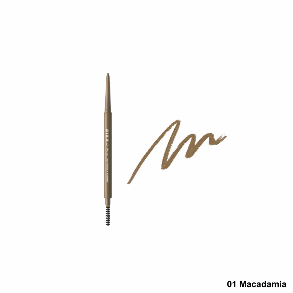 Lápiz Para Cejas Bissú Ultra Fino Con Cepillo Varios Tonos