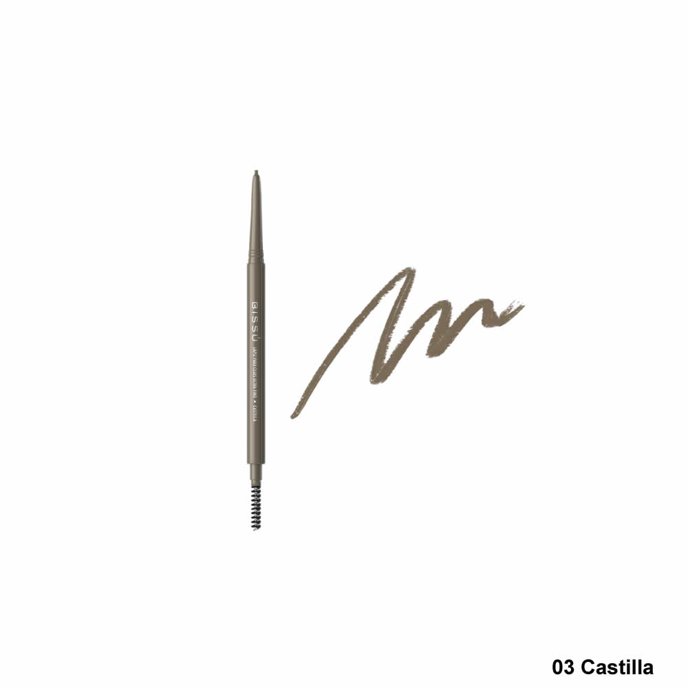 Lápiz Para Cejas Bissú Ultra Fino Con Cepillo Varios Tonos