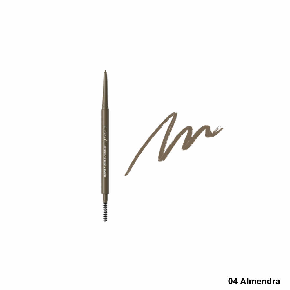 Lápiz Para Cejas Bissú Ultra Fino Con Cepillo Varios Tonos
