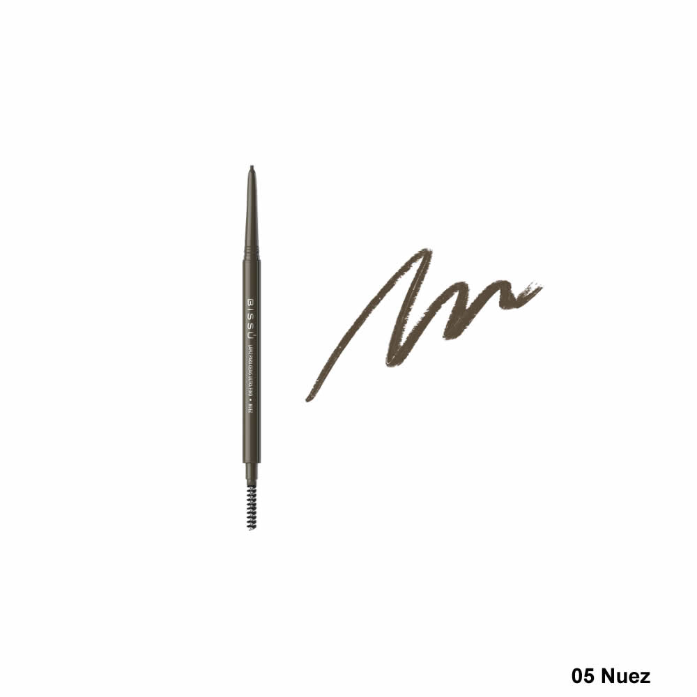 Lápiz Para Cejas Bissú Ultra Fino Con Cepillo Varios Tonos