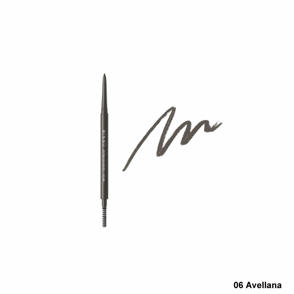Lápiz Para Cejas Bissú Ultra Fino Con Cepillo Varios Tonos