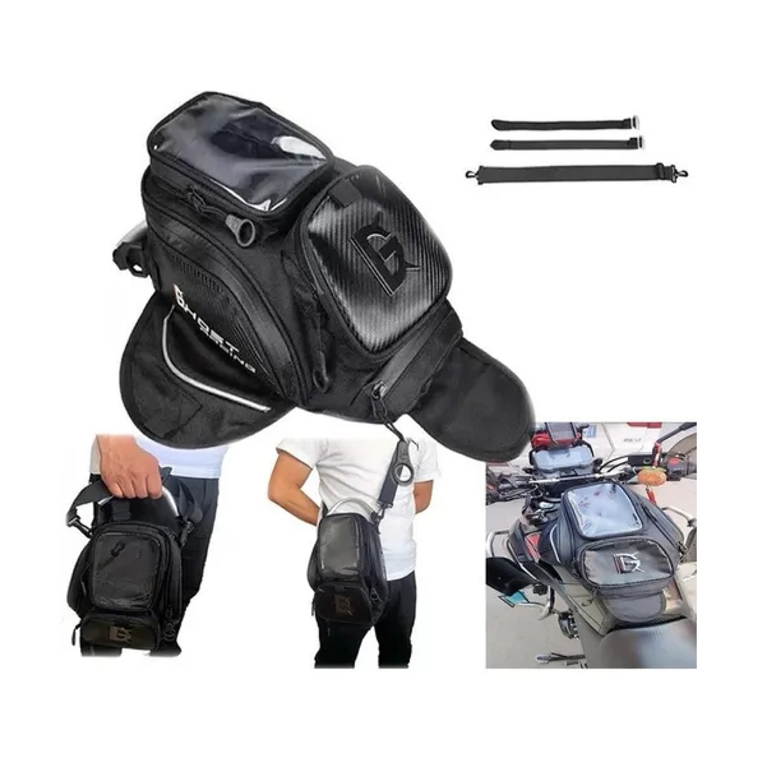 Maleta Para Moto Para Tanque Iman O Correas Tank Bag De Moto