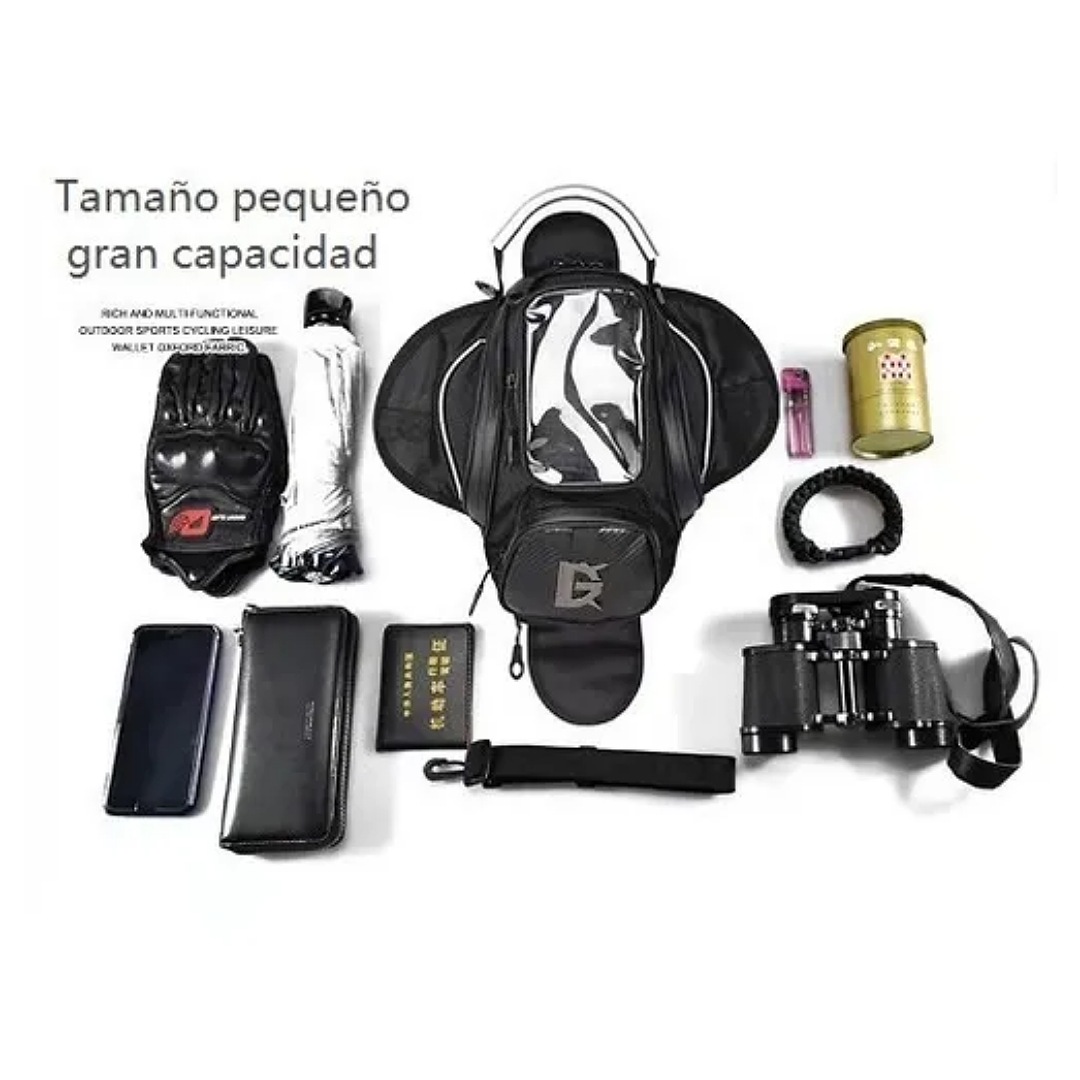 Maleta Para Moto Para Tanque Iman O Correas Tank Bag De Moto
