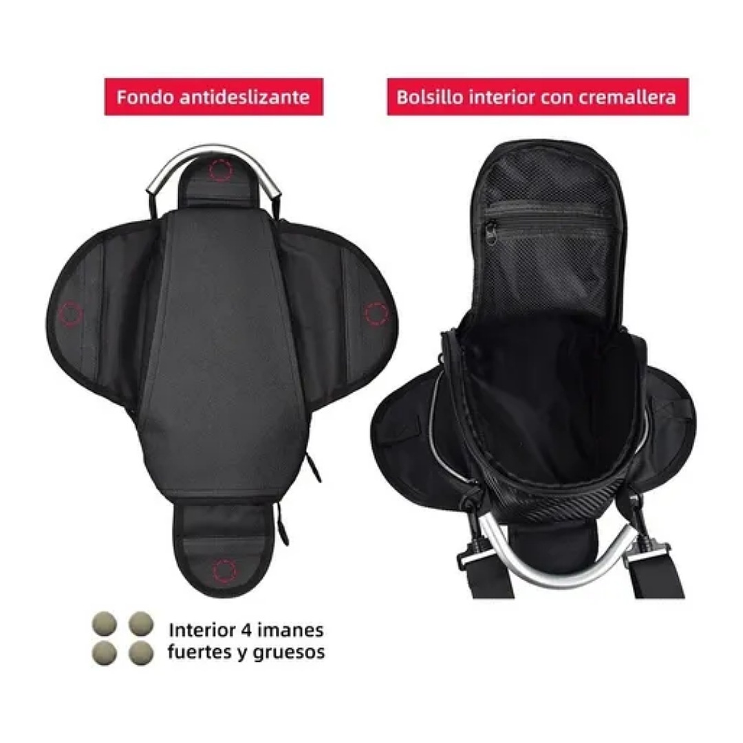 Maleta Para Moto Para Tanque Iman O Correas Tank Bag De Moto