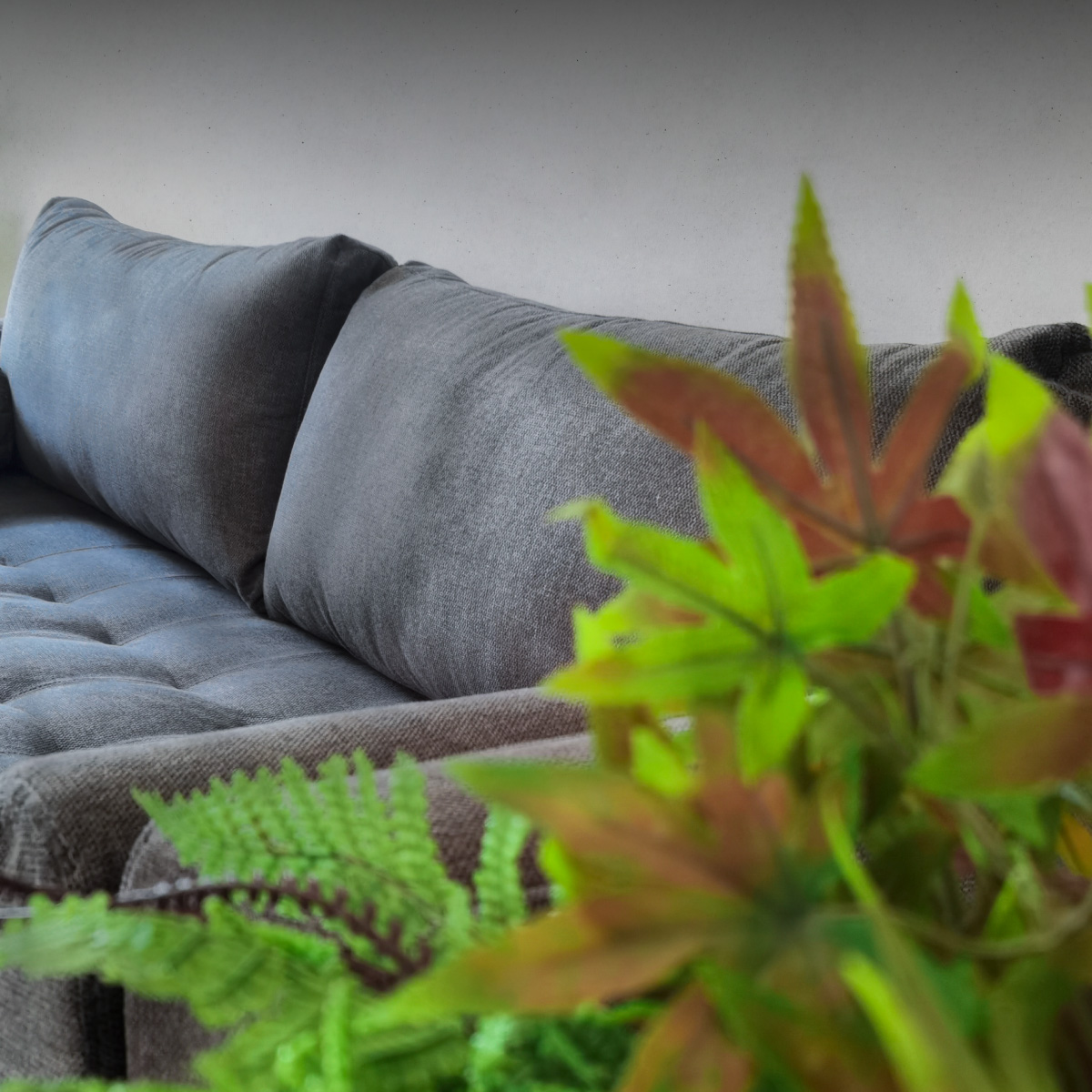 Sofá Berlín 3 Plazas Sillón Tela De Lino Moderno Minimalista (Gris oscuro)