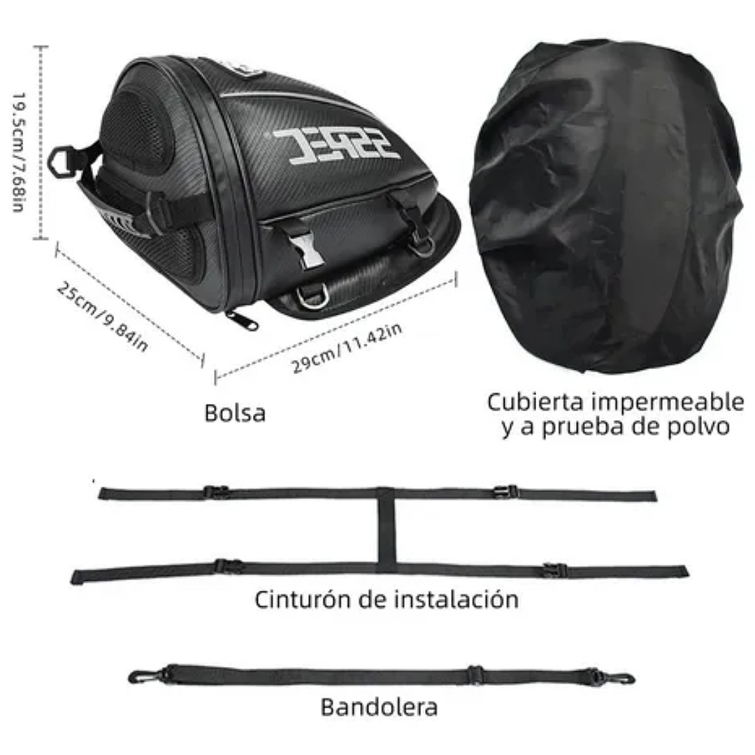  JFG RACING Mochila de motocicleta impermeable para