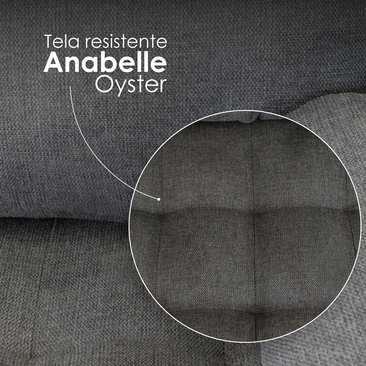 Sofá Berlín 2 Plazas Sillón Tela De Lino Moderno Minimalista (Gris oscuro)