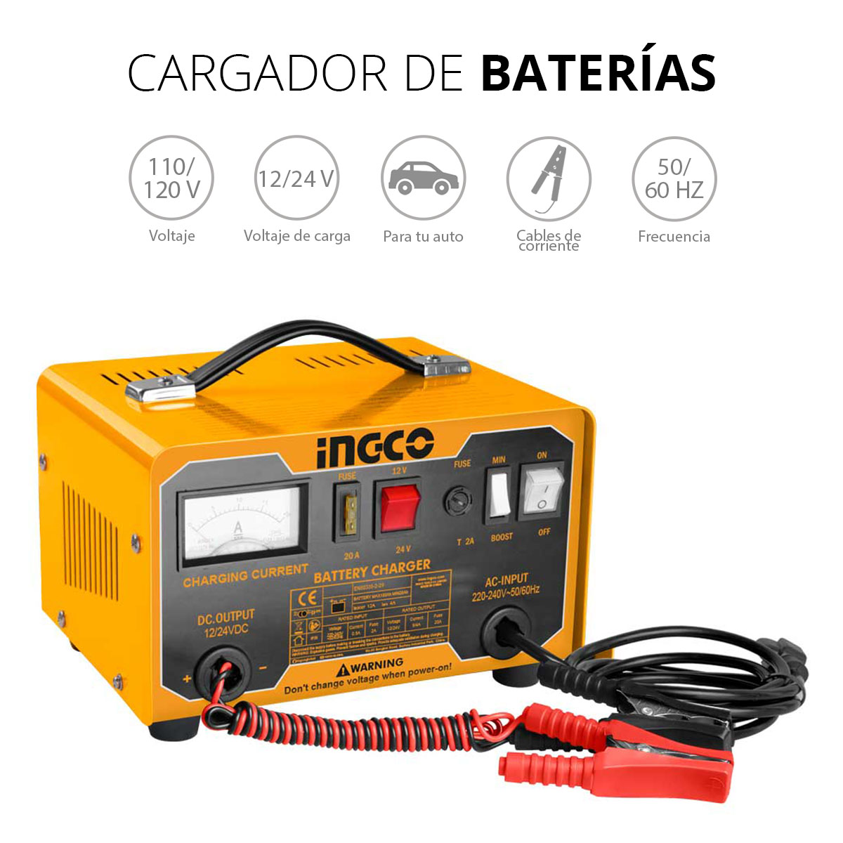 Cargador De Baterías Para Autos Portátil Arrancador