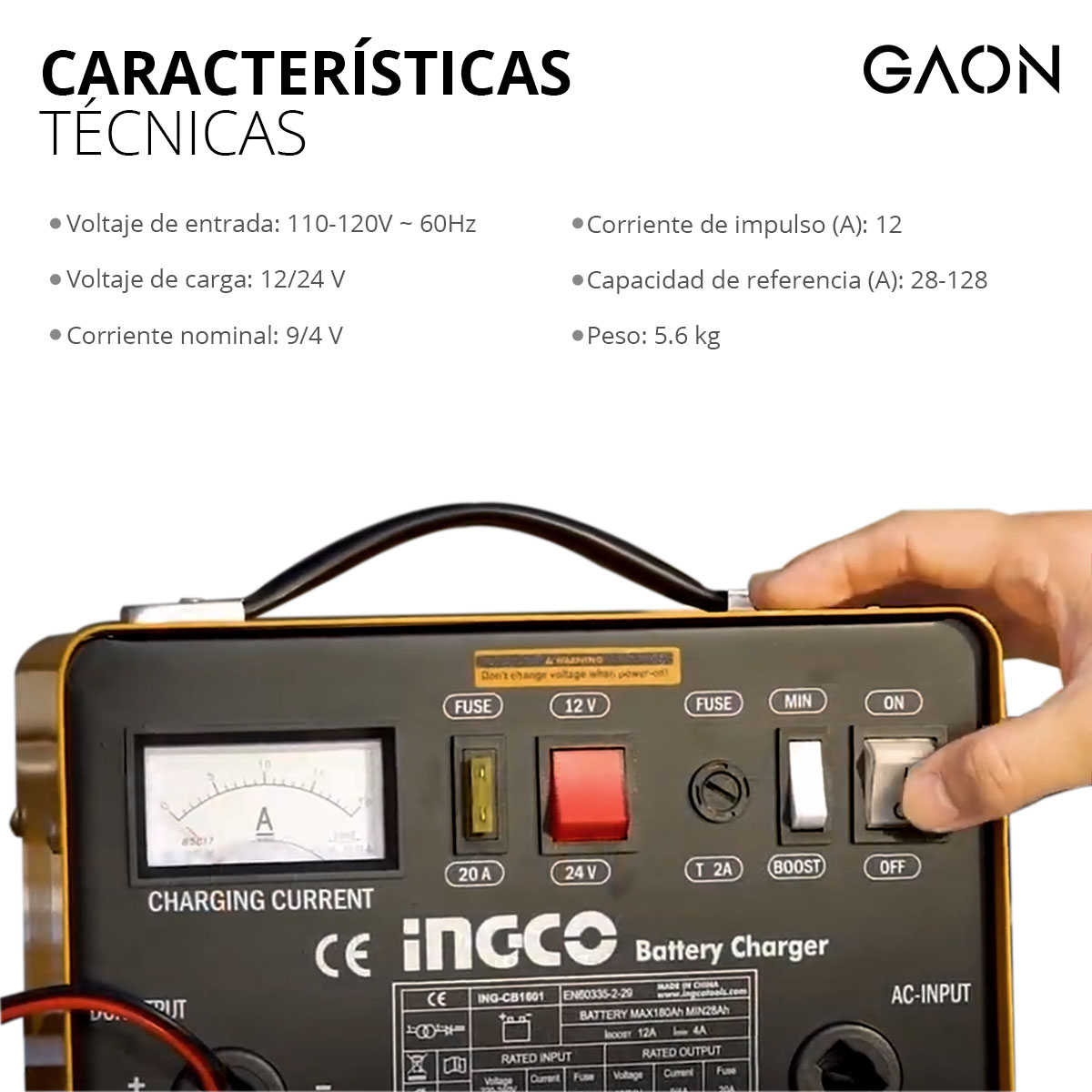 Cargador De Baterías Para Autos Portátil Arrancador