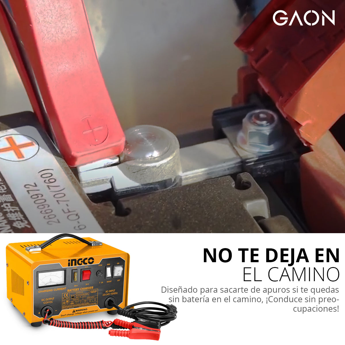 Cargador De Baterías Para Autos Portátil Arrancador